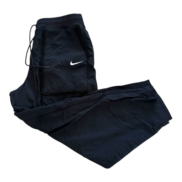 Nike Essentials Women's Black Loose Fit Fleece High Rise Size Large Joggers - Picture 10 of 10